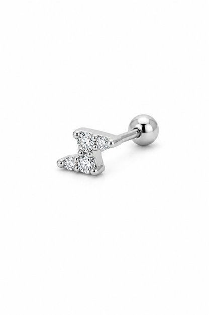 Piercing Raio Dourado ou Prateado