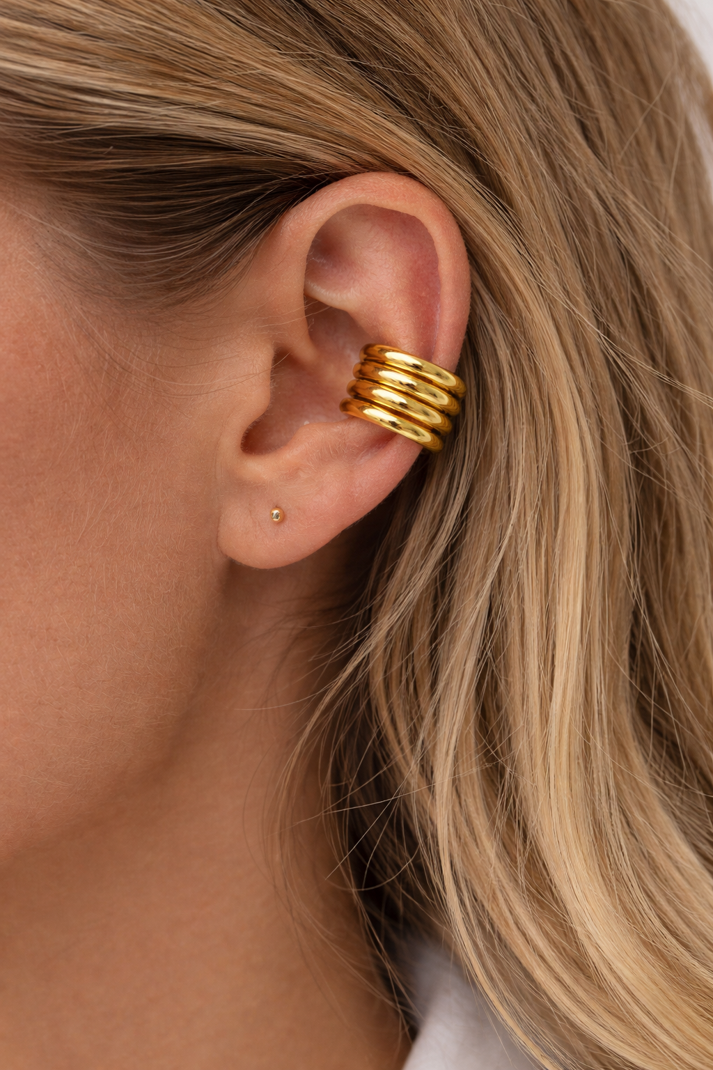 Trendy Maxi Gold Earcuff