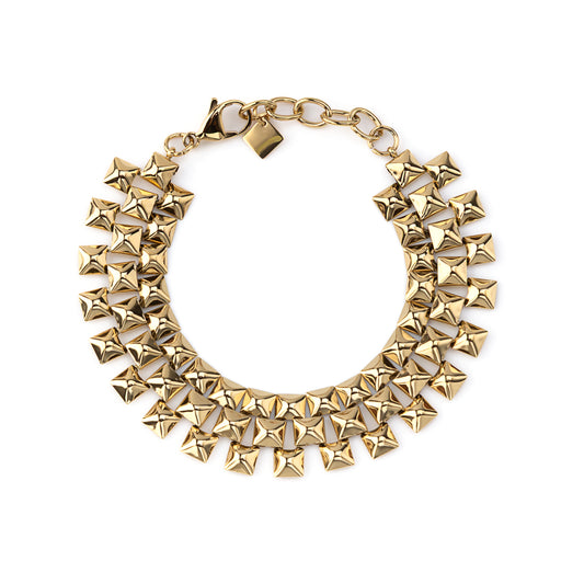 Pulseira Quadrados Dourado ou Prateado