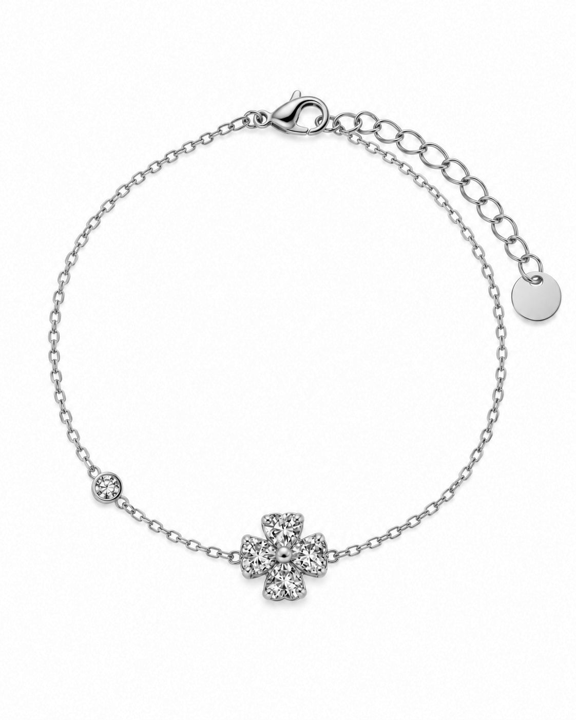 Pulseira Trevo Brilhante Dourado ou Prateado