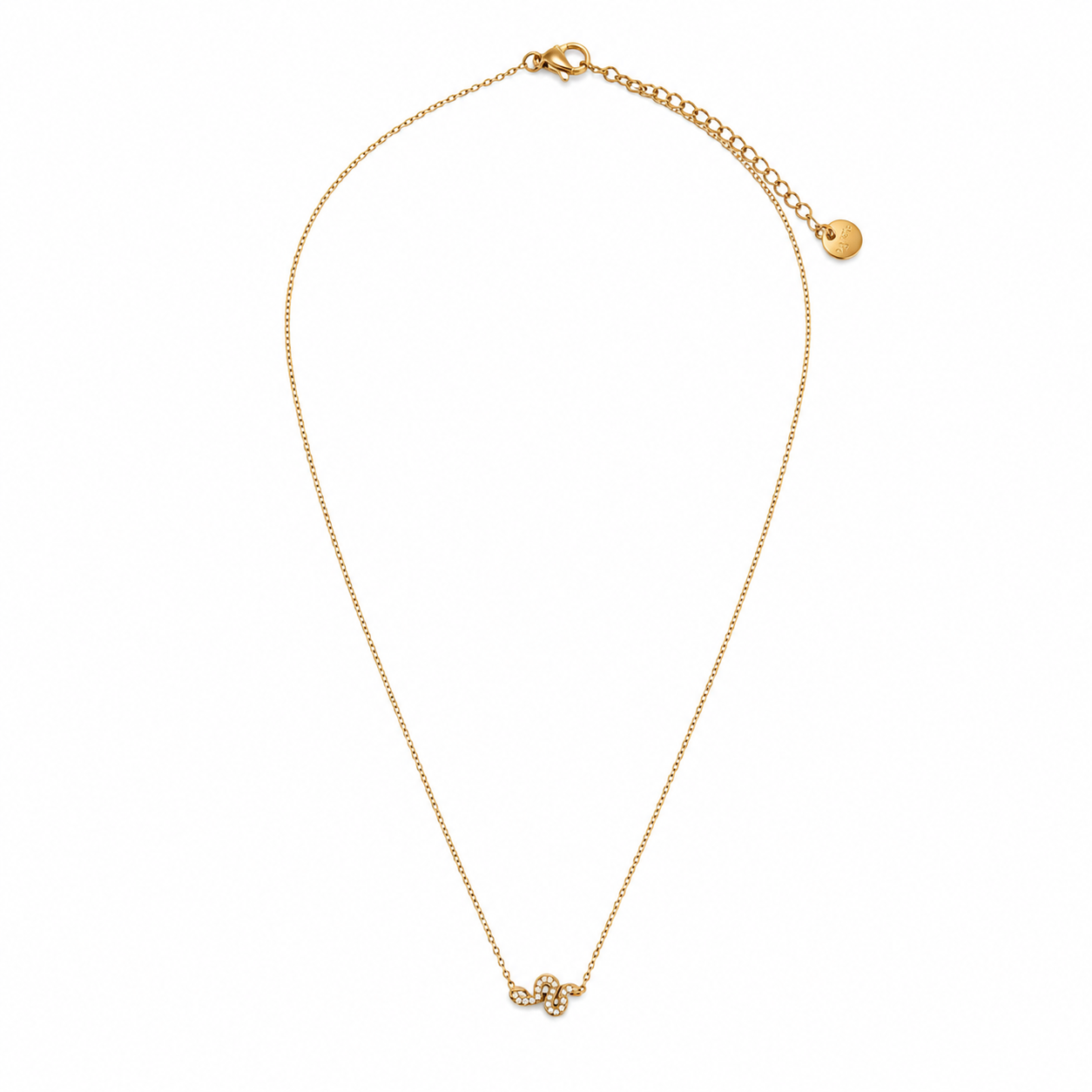 Colar Mini Serpente Dourado ou Prateado