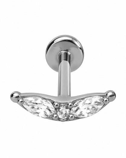 Piercing Asa Dourado ou Prateado