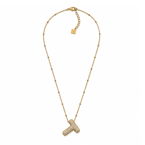 Colar Inicial Bubbles Brilhantes Dourado ou Prateado