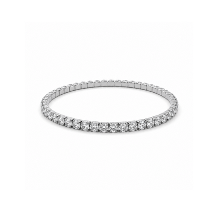 Pulseira Elástica Brilhantes Dourado ou Prateado