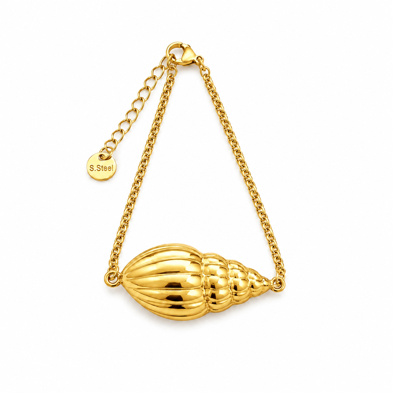 Pulseira Búzio Dourado ou Prateado