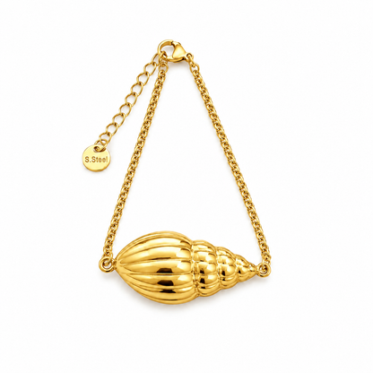 Pulseira Búzio Dourado ou Prateado