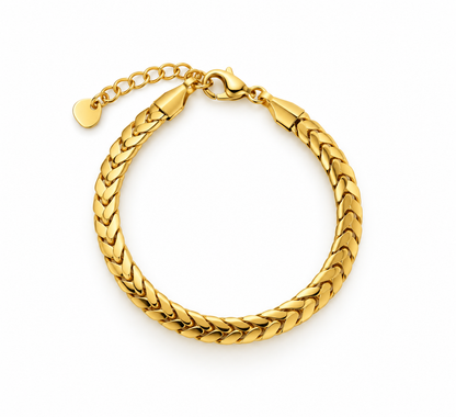 Pulseira Grossa Dourado ou Prateado