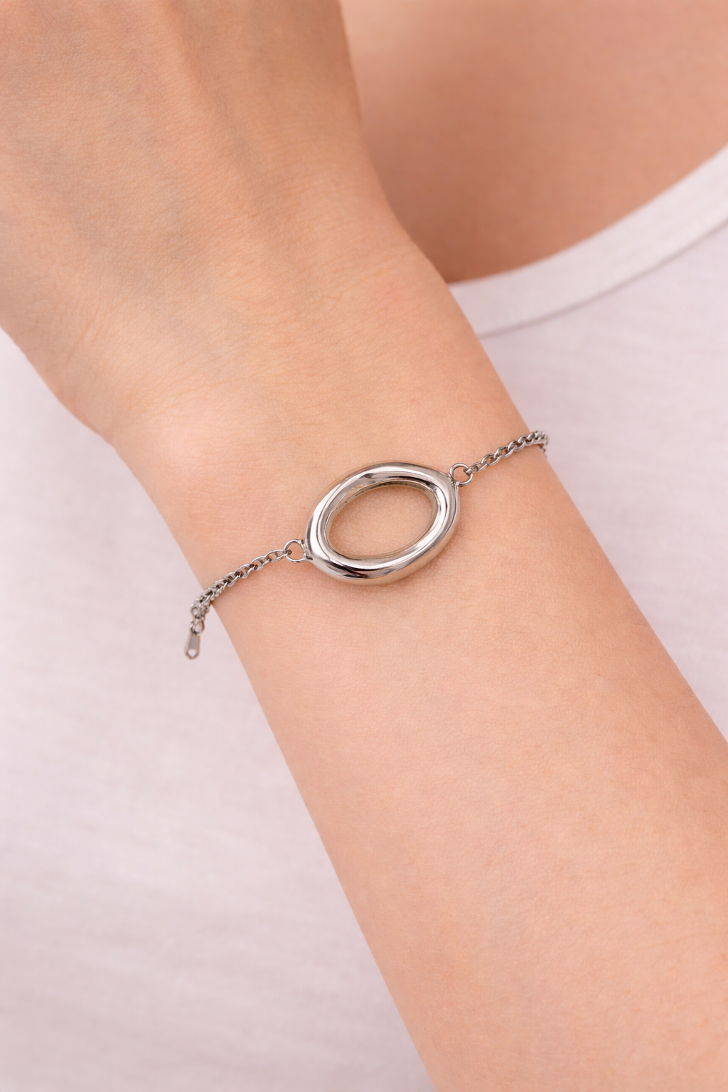 Irregular Silver Bracelet