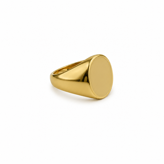 Anel Numerado Maxi Dourado