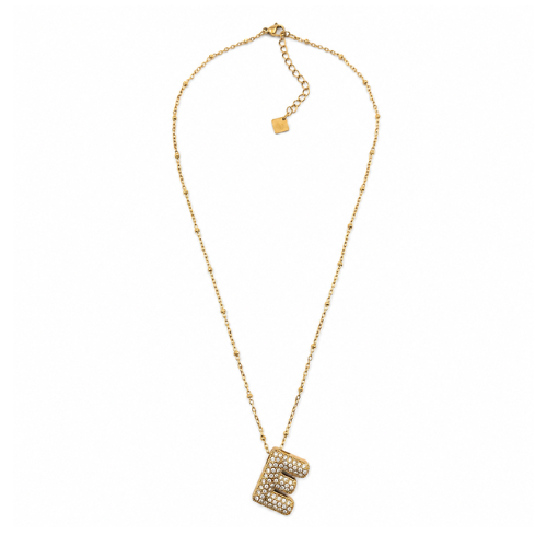 Colar Inicial Bubbles Brilhantes Dourado ou Prateado