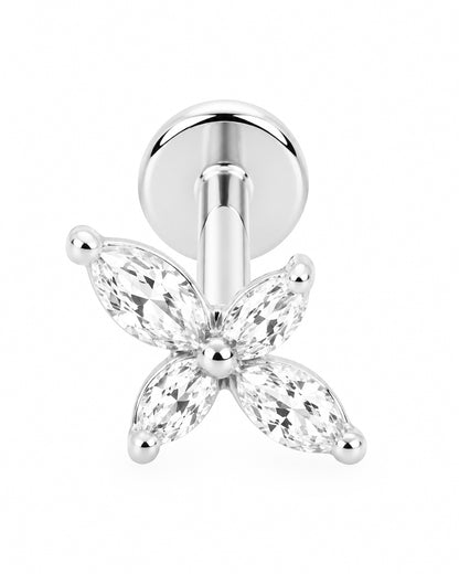 Piercing Estrelas Brilhantes Dourado ou Prateado
