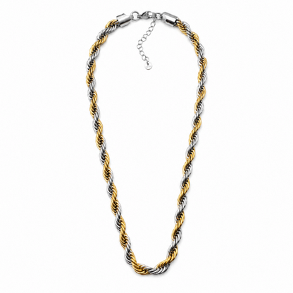 Colar Malha Torcida Maxi Dourado ou Mix