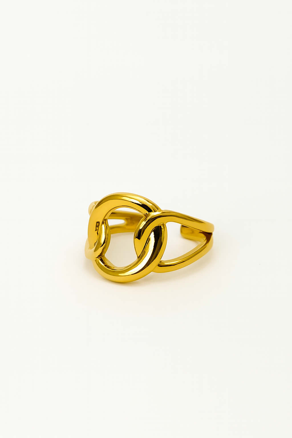 Anel Aberto Ajustável | Dourado | Aço Inoxidável