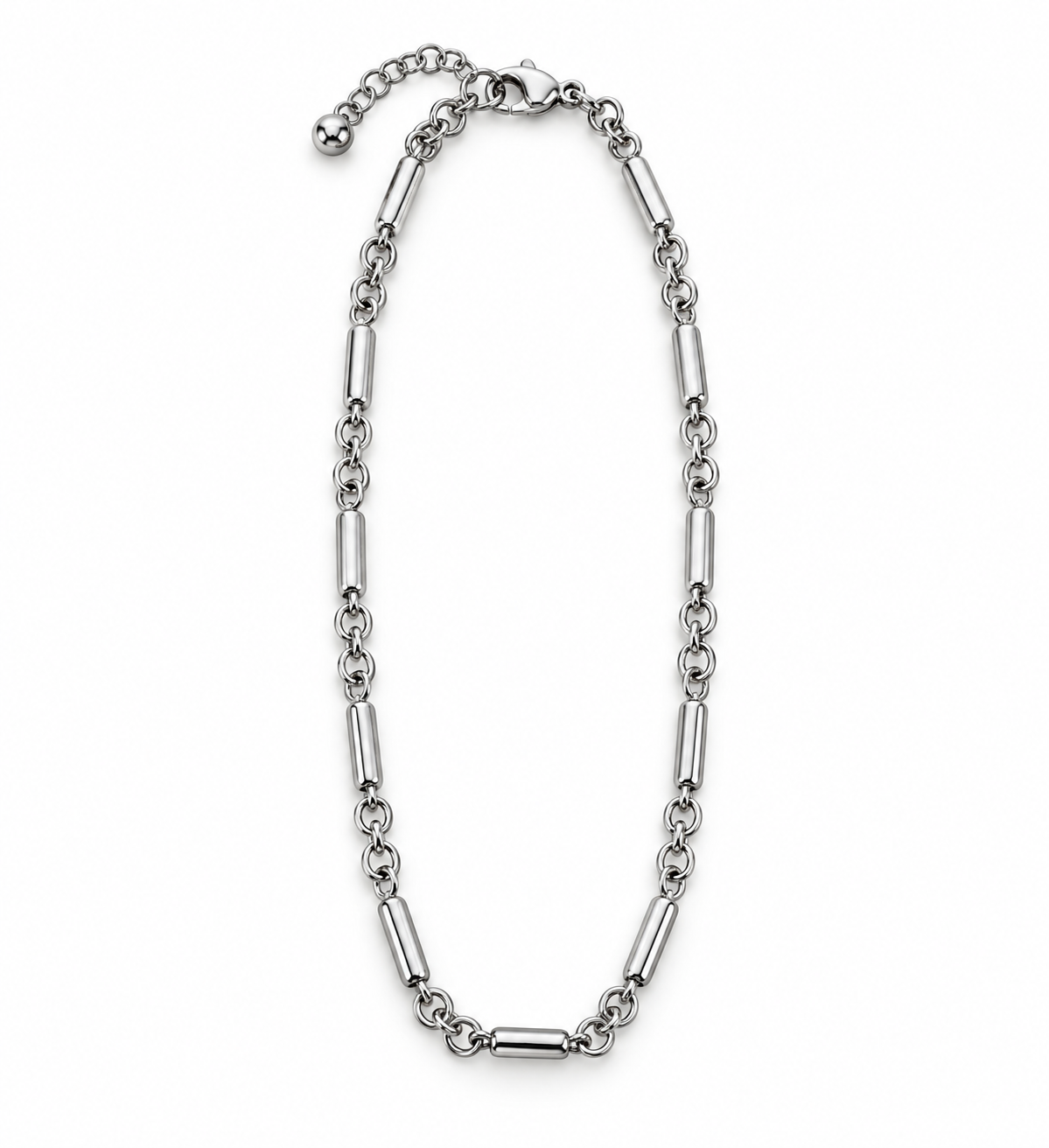 Pulseira de Pé Corrente Prateado