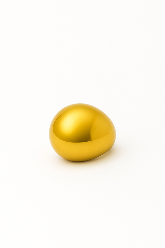 Anel Maxi Numerado | Dourado | Aço Inoxidável
