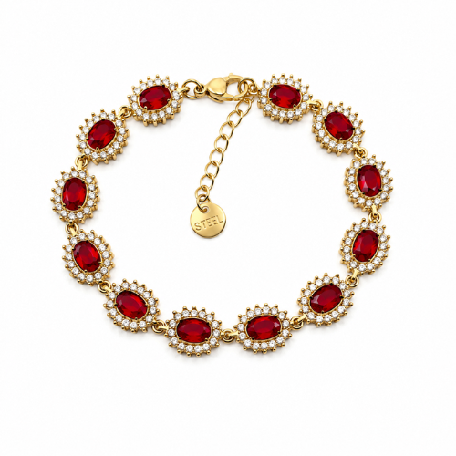 Pulseira Pontos de Luz Coloridos Dourado