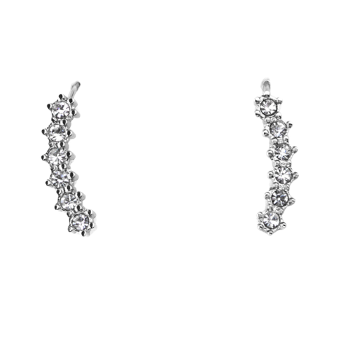 Brincos Trepadeira Dourado ou Prateado