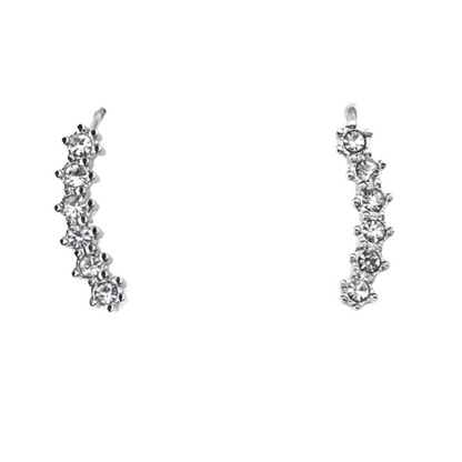 Brincos Trepadeira Dourado ou Prateado