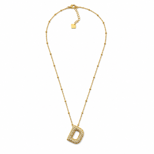Colar Inicial Bubbles Brilhantes Dourado ou Prateado