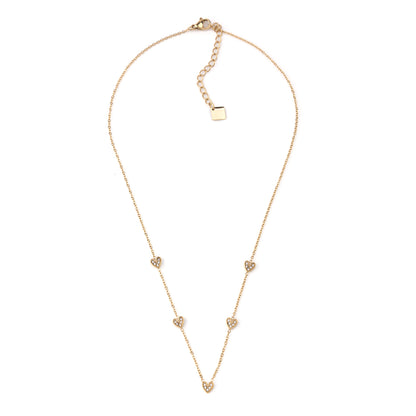 Colar Mini Pendentes Brilhantes Dourado ou Prateado