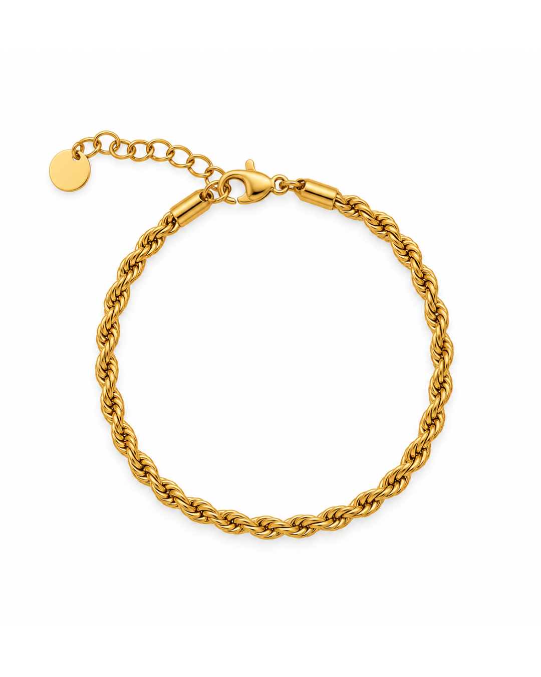 Pulseira de Pé Torcida Dourado
