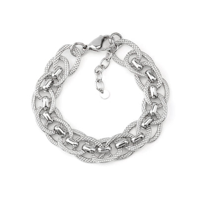 Pulseira Corrente Cheia Dourado ou Prateado