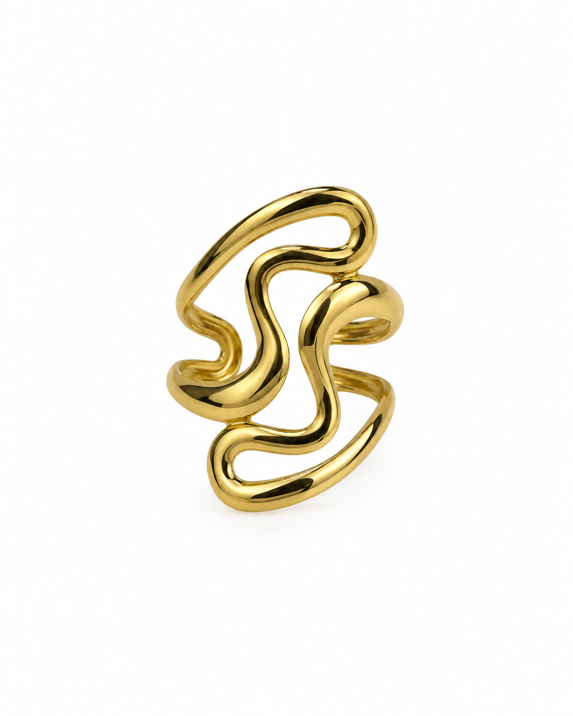 Anel Irregular Dourado