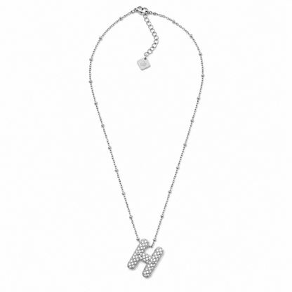 Colar Inicial Bubbles Brilhantes Dourado ou Prateado