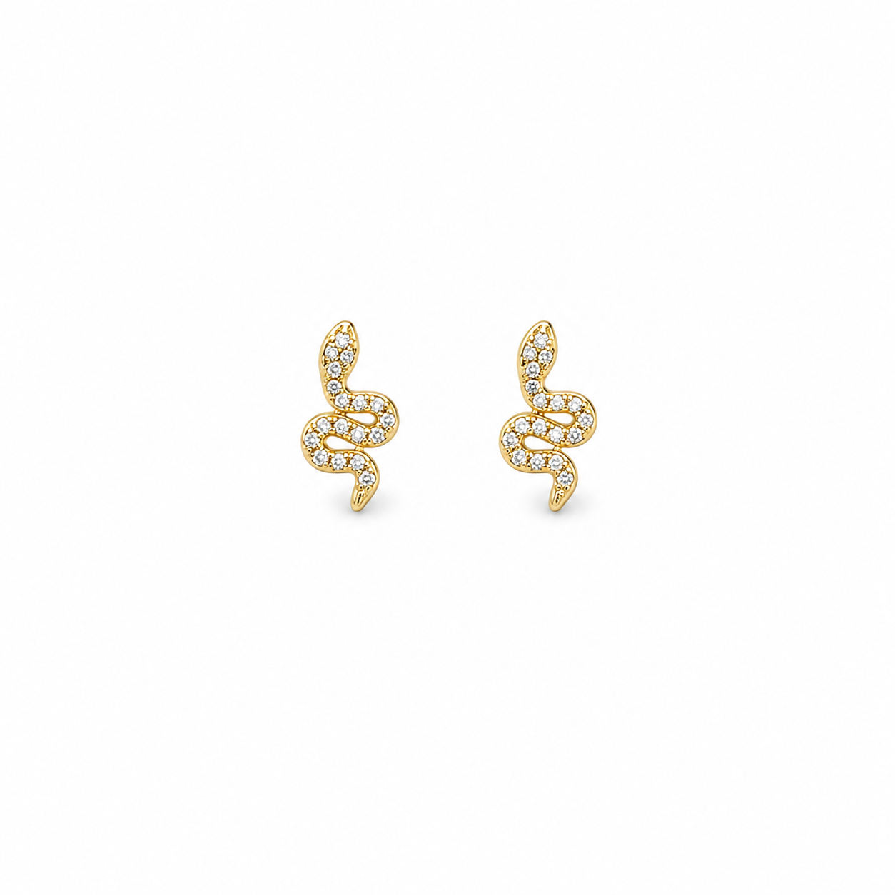 Brincos Mini Serpente Dourado ou Prateado