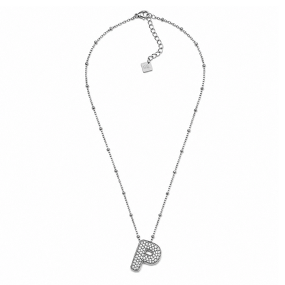 Colar Inicial Bubbles Brilhantes Dourado ou Prateado