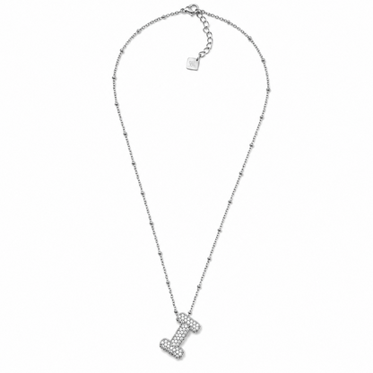 Colar Inicial Bubbles Brilhantes Dourado ou Prateado