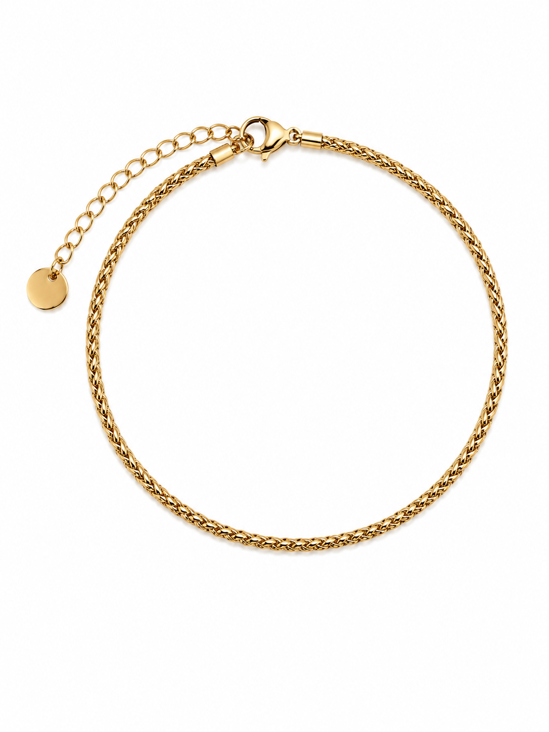 Pulseira de Pé Corrente Dourado ou Prateado