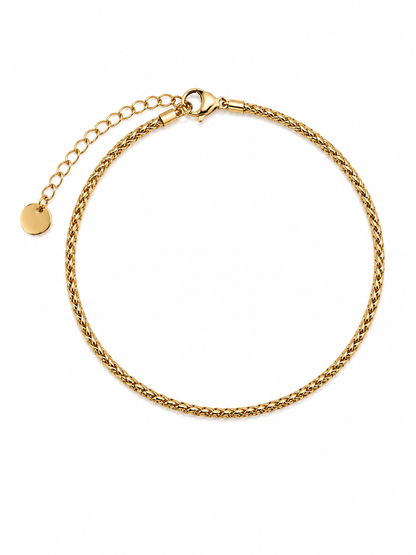 Pulseira de Pé Corrente Dourado ou Prateado