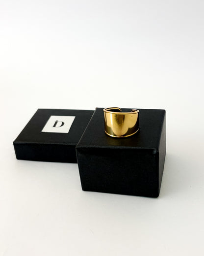 Anel Ajustável Liso Dourado (calendário)