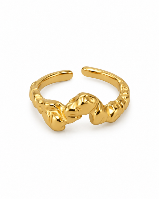 Anel Irregular Dourado