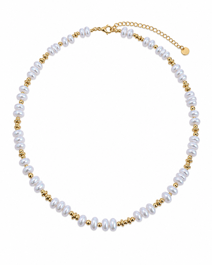 Colar Pérolas Dourado