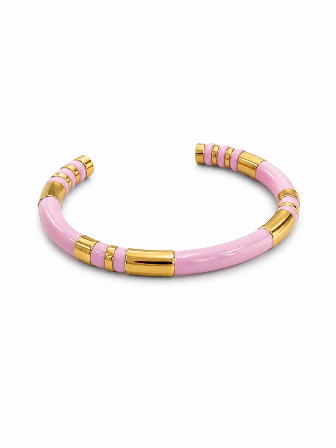 Pulseira Rosa ou Roxa Dourada