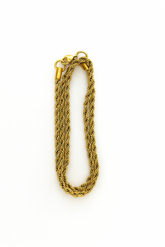 Colar Torcido | Dourado ou Prateado | Aço Inoxidável