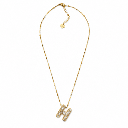 Colar Inicial Bubbles Brilhantes Dourado ou Prateado