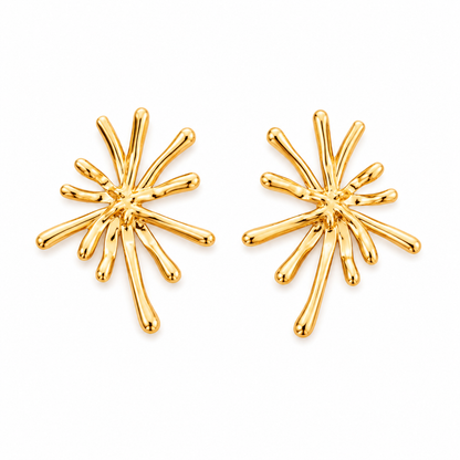 Brincos Foguete Dourado ou Prateado