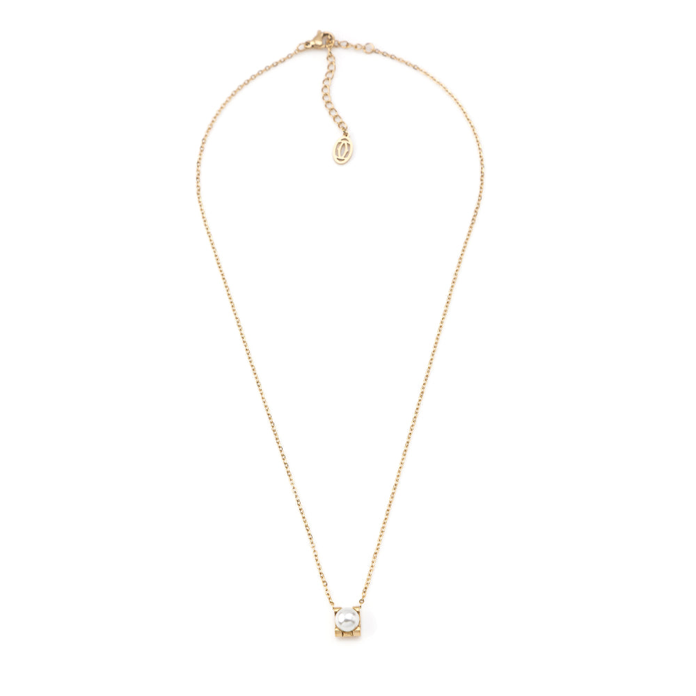 Colar Mini Pérola Dourado ou Prateado