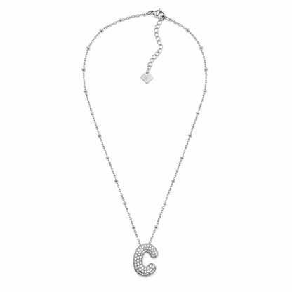 Colar Inicial Bubbles Brilhantes Dourado ou Prateado