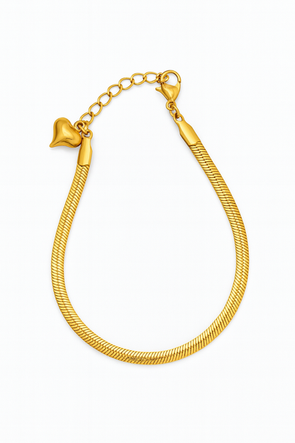Pulseira Snake | Dourado ou Prateado | Aço Dourado