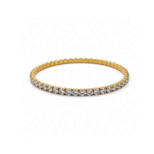 Pulseira Elástica Brilhantes Dourado ou Prateado