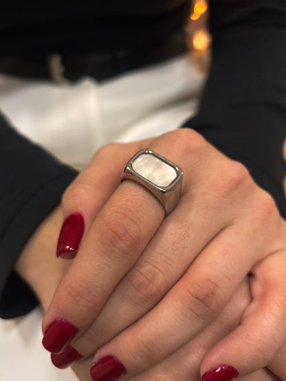 Anel Numerado Power Prateado