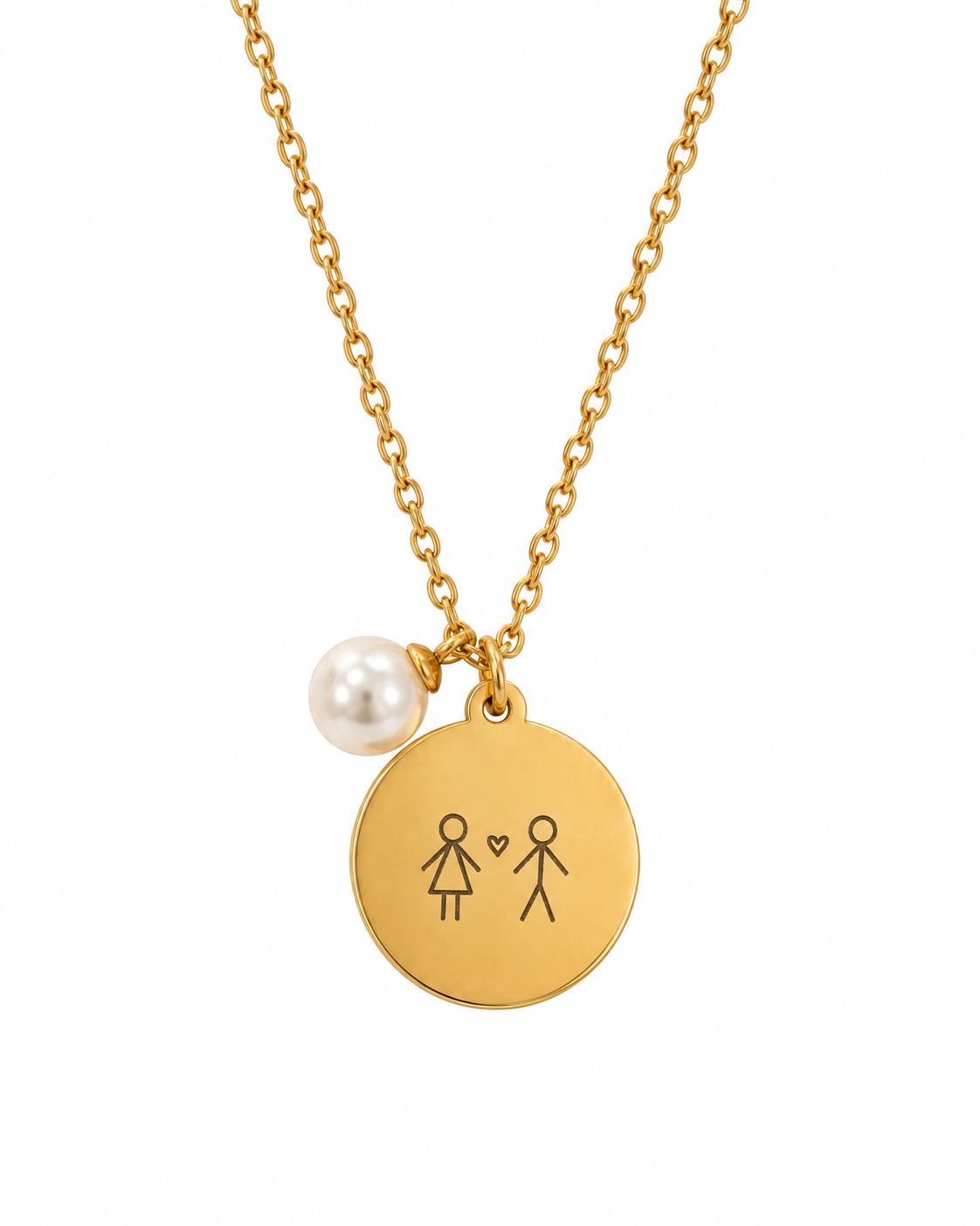 Colar Filhos Dourado ou Prateado