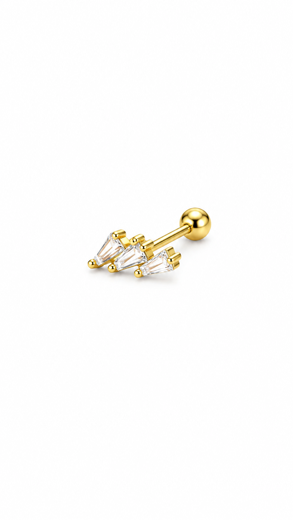 Piercing Brilhantes Dourado