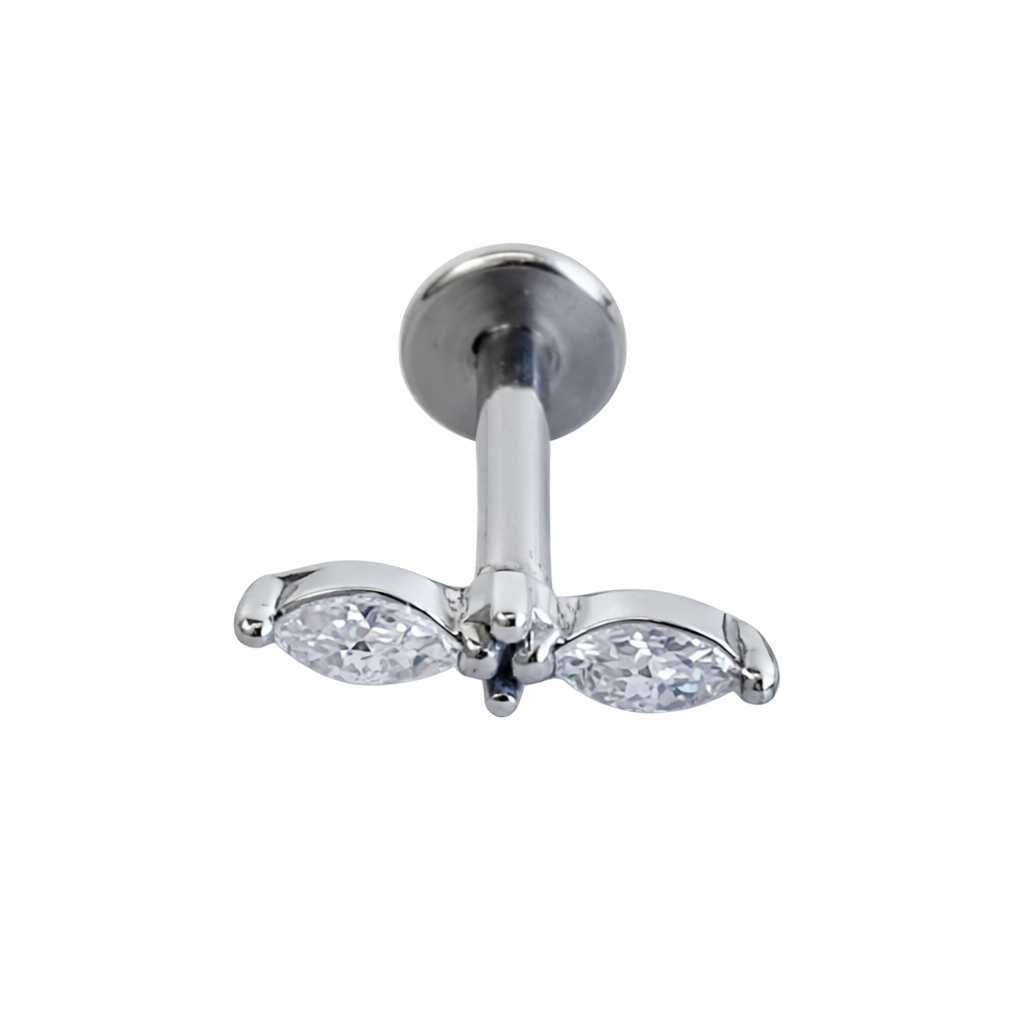 Piercing Mini Folha Dourado ou Prateado