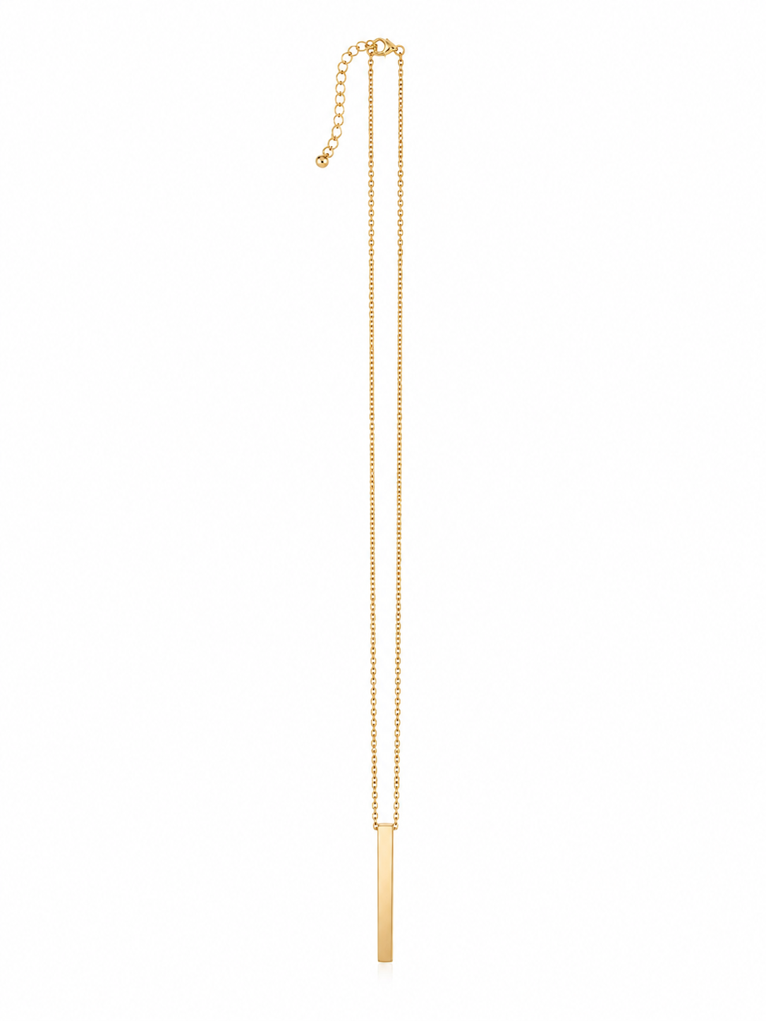 Colar Pendente Comprido Dourado