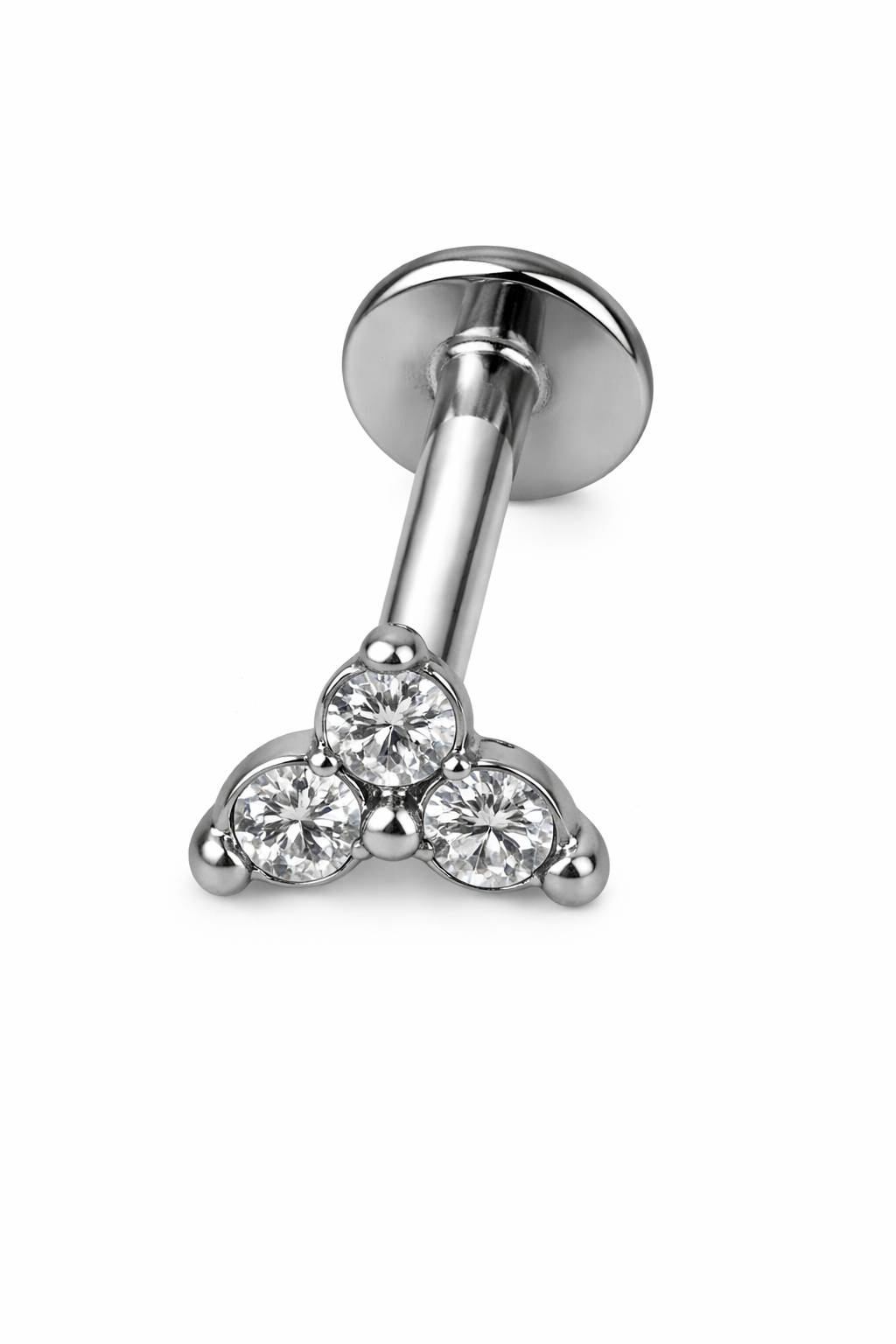 Piercing 3 Brilhos Dourado ou Prateado